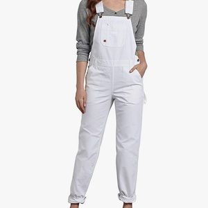 White Dickies overalls